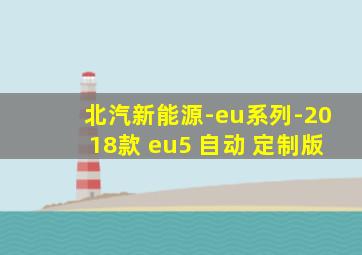 北汽新能源-eu系列-2018款 eu5 自动 定制版